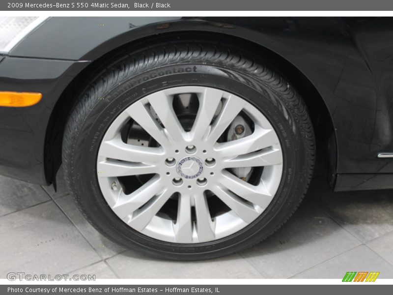 Black / Black 2009 Mercedes-Benz S 550 4Matic Sedan