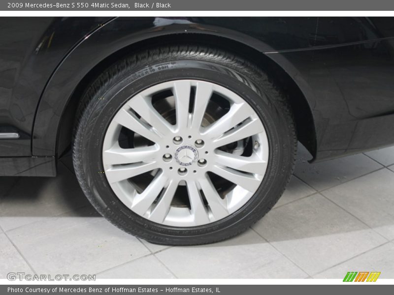 Black / Black 2009 Mercedes-Benz S 550 4Matic Sedan