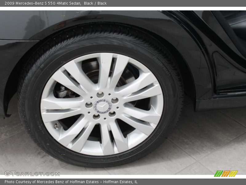Black / Black 2009 Mercedes-Benz S 550 4Matic Sedan