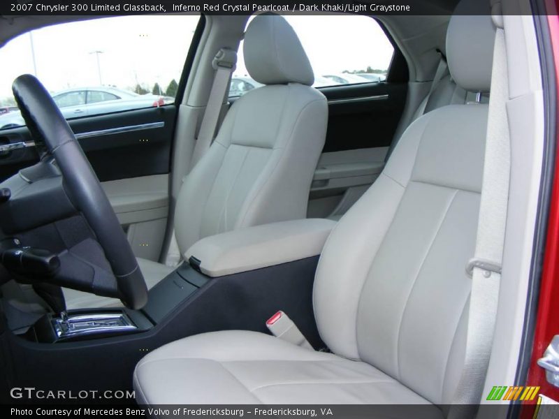 Inferno Red Crystal Pearlcoat / Dark Khaki/Light Graystone 2007 Chrysler 300 Limited Glassback