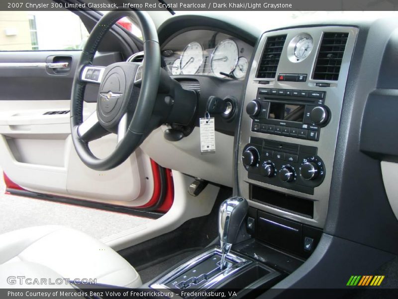 Inferno Red Crystal Pearlcoat / Dark Khaki/Light Graystone 2007 Chrysler 300 Limited Glassback