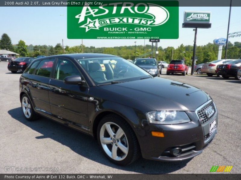 Lava Grey Pearl Effect / Light Gray 2008 Audi A3 2.0T