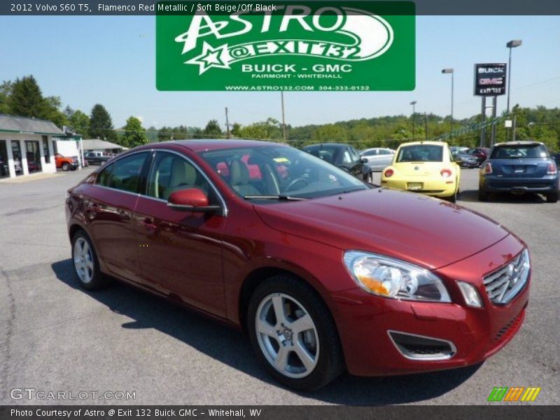 Flamenco Red Metallic / Soft Beige/Off Black 2012 Volvo S60 T5