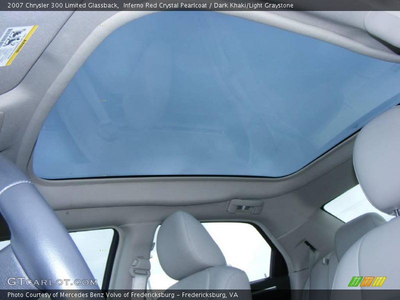 Inferno Red Crystal Pearlcoat / Dark Khaki/Light Graystone 2007 Chrysler 300 Limited Glassback