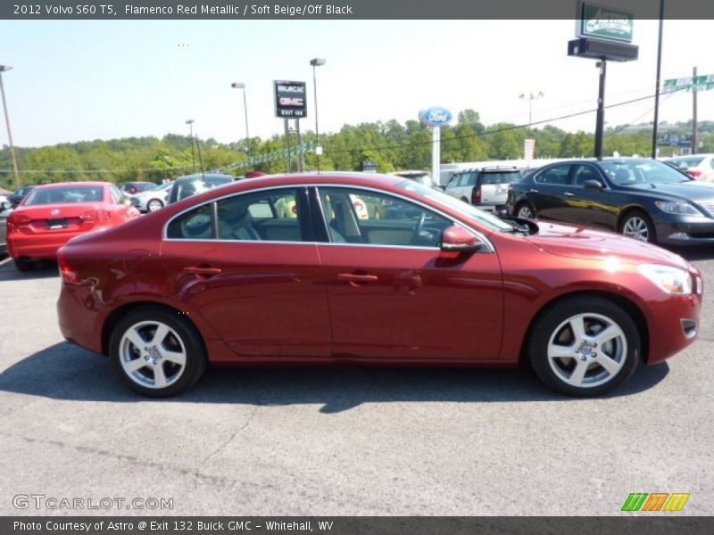 Flamenco Red Metallic / Soft Beige/Off Black 2012 Volvo S60 T5