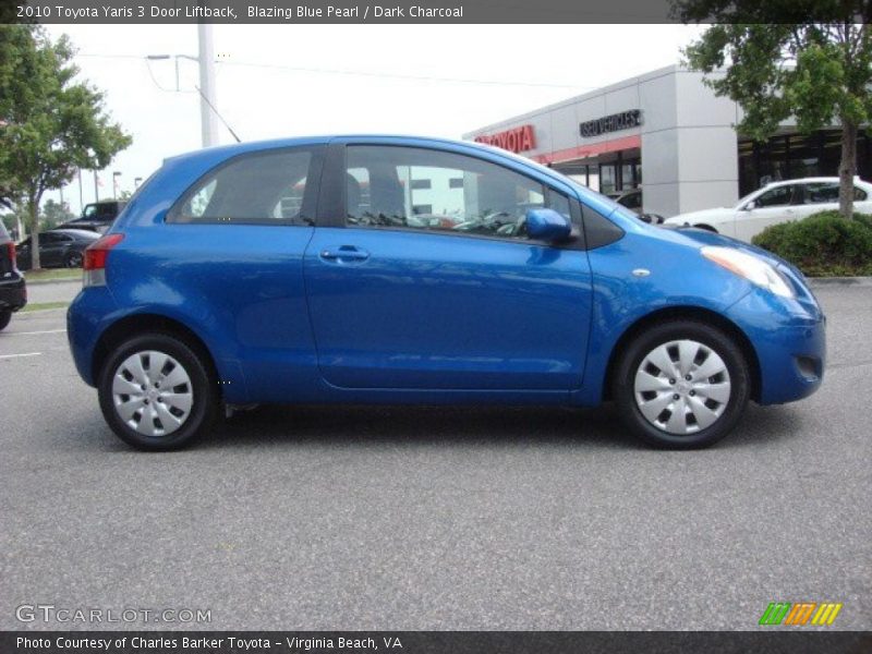  2010 Yaris 3 Door Liftback Blazing Blue Pearl