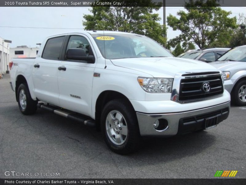 Super White / Graphite Gray 2010 Toyota Tundra SR5 CrewMax