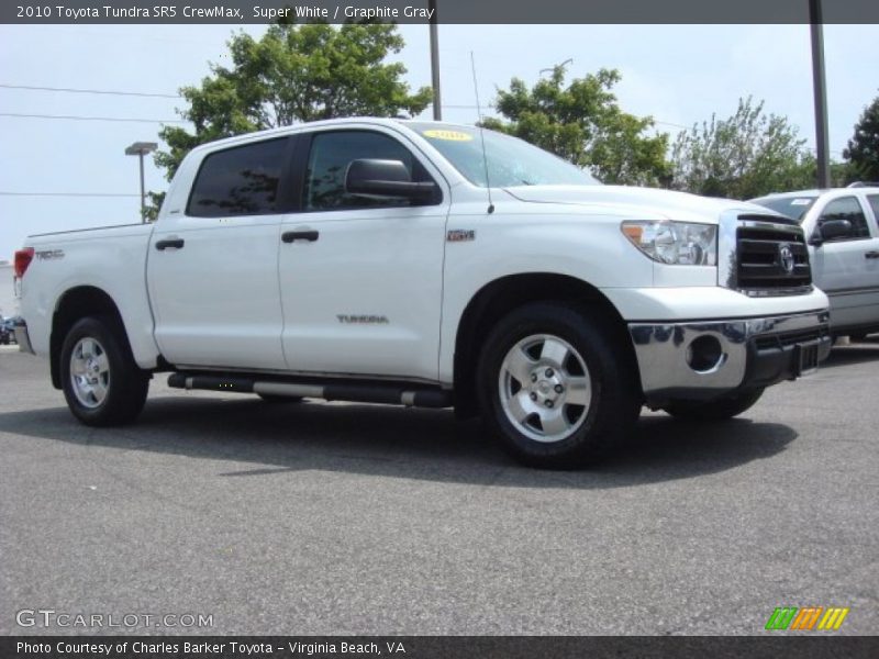 Super White / Graphite Gray 2010 Toyota Tundra SR5 CrewMax