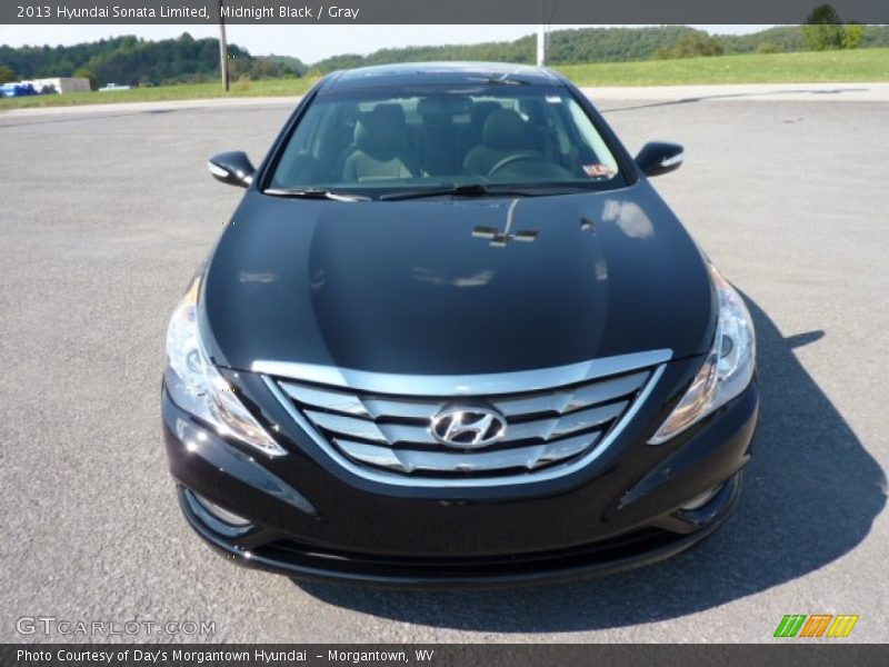 Midnight Black / Gray 2013 Hyundai Sonata Limited