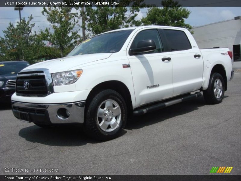 Super White / Graphite Gray 2010 Toyota Tundra SR5 CrewMax