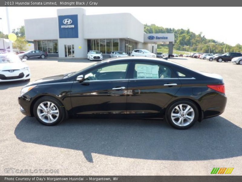 Midnight Black / Gray 2013 Hyundai Sonata Limited