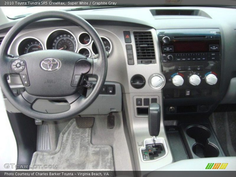 Super White / Graphite Gray 2010 Toyota Tundra SR5 CrewMax
