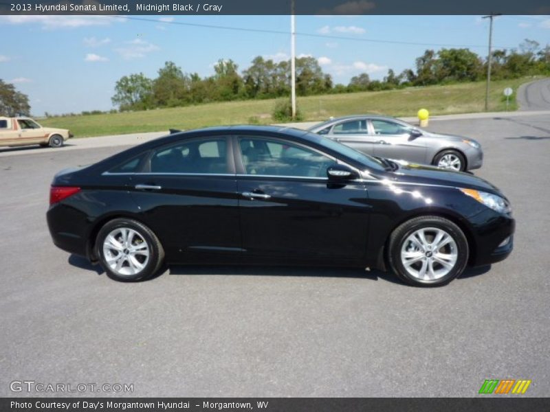 Midnight Black / Gray 2013 Hyundai Sonata Limited