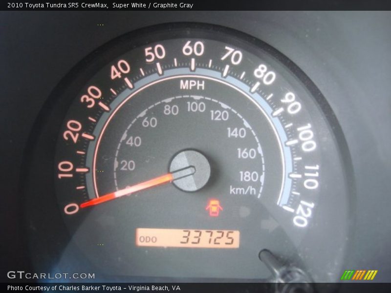Super White / Graphite Gray 2010 Toyota Tundra SR5 CrewMax