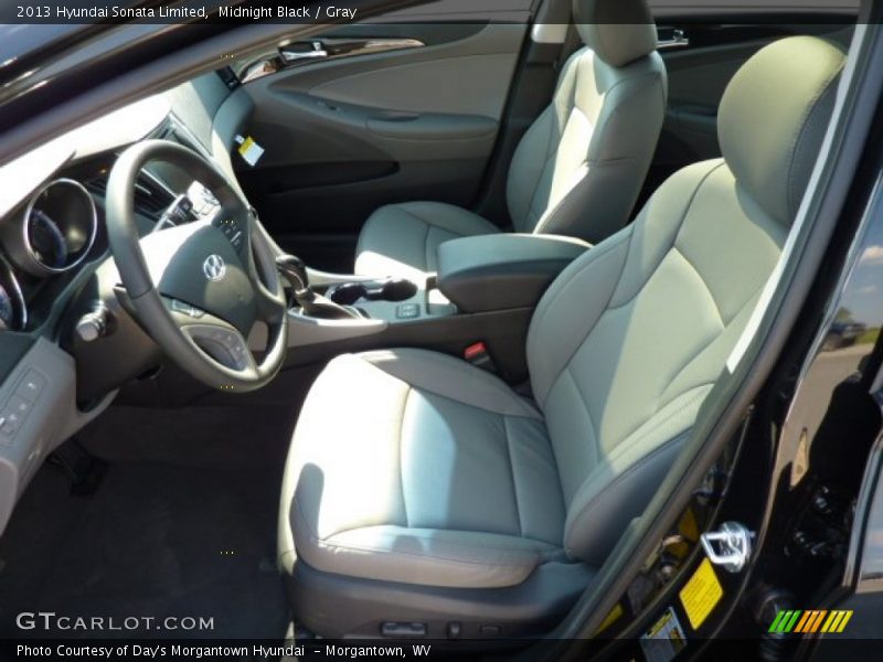 Midnight Black / Gray 2013 Hyundai Sonata Limited