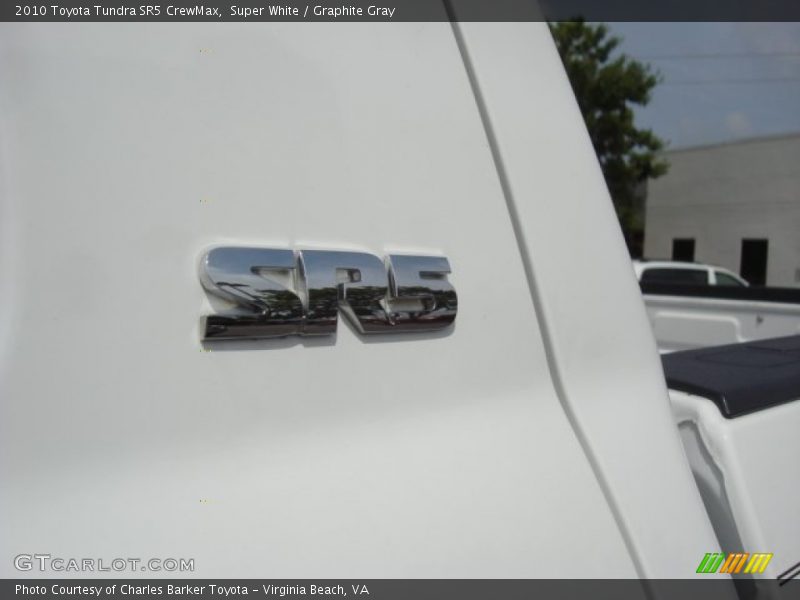 Super White / Graphite Gray 2010 Toyota Tundra SR5 CrewMax