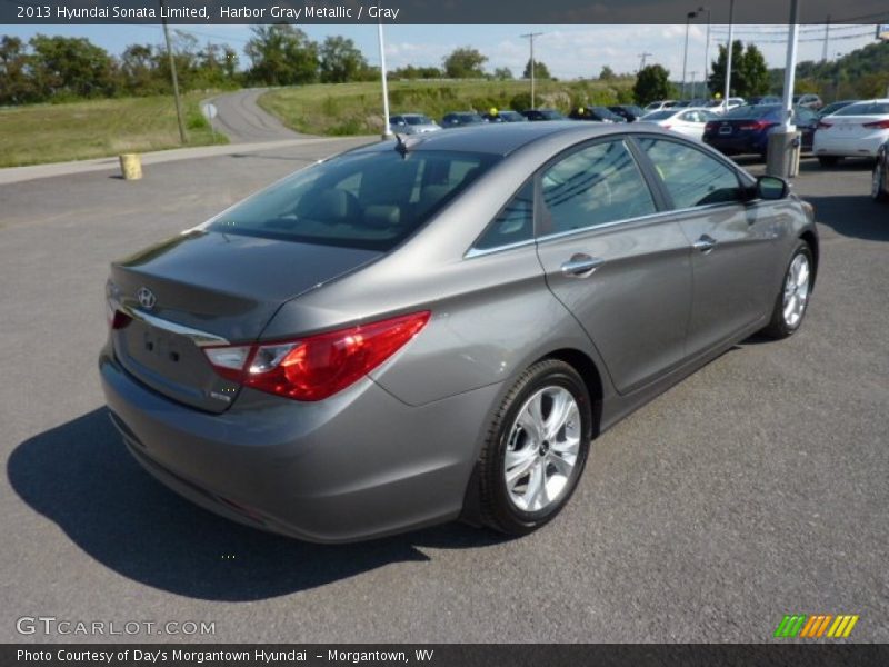 Harbor Gray Metallic / Gray 2013 Hyundai Sonata Limited