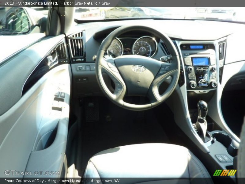 Harbor Gray Metallic / Gray 2013 Hyundai Sonata Limited