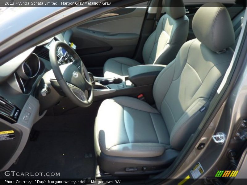 Harbor Gray Metallic / Gray 2013 Hyundai Sonata Limited