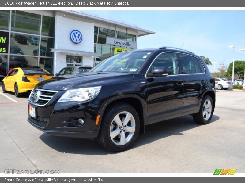 Deep Black Metallic / Charcoal 2010 Volkswagen Tiguan SEL 4Motion