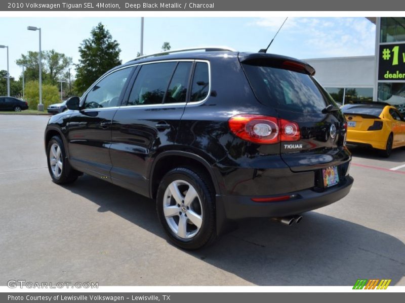 Deep Black Metallic / Charcoal 2010 Volkswagen Tiguan SEL 4Motion