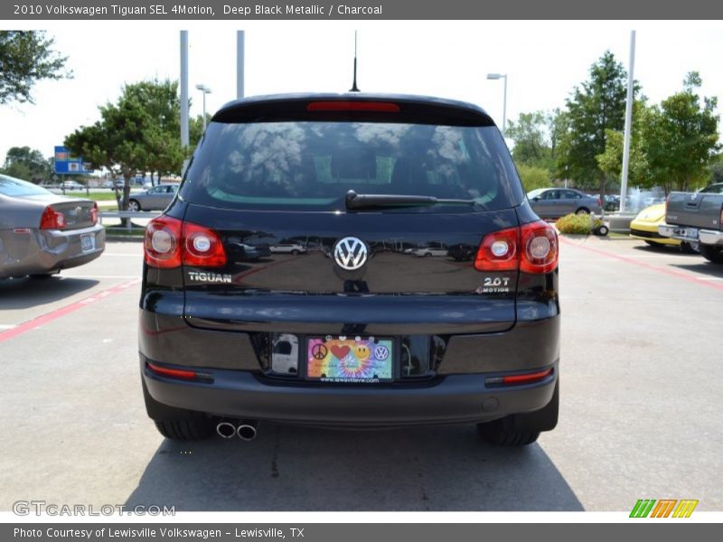 Deep Black Metallic / Charcoal 2010 Volkswagen Tiguan SEL 4Motion