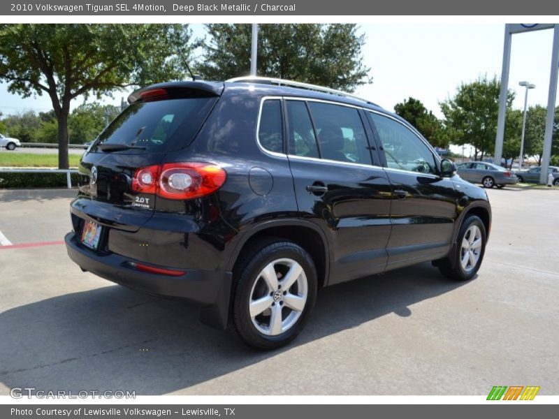 Deep Black Metallic / Charcoal 2010 Volkswagen Tiguan SEL 4Motion