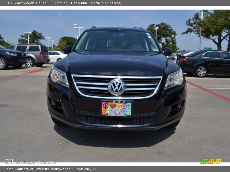 Deep Black Metallic / Charcoal 2010 Volkswagen Tiguan SEL 4Motion
