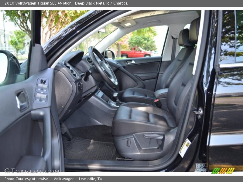 Deep Black Metallic / Charcoal 2010 Volkswagen Tiguan SEL 4Motion