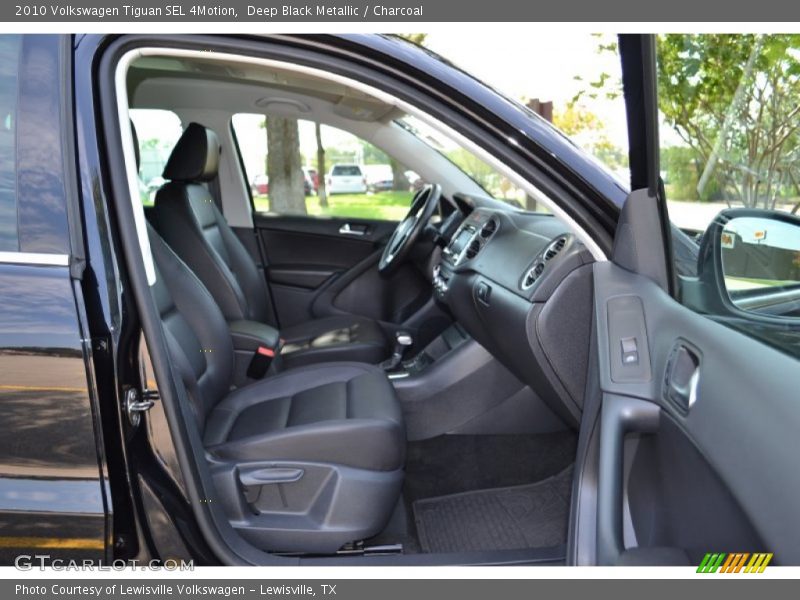 Deep Black Metallic / Charcoal 2010 Volkswagen Tiguan SEL 4Motion
