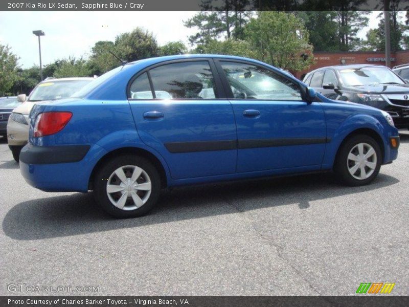 Sapphire Blue / Gray 2007 Kia Rio LX Sedan