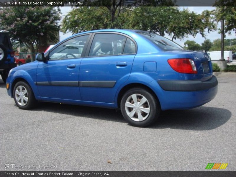 Sapphire Blue / Gray 2007 Kia Rio LX Sedan