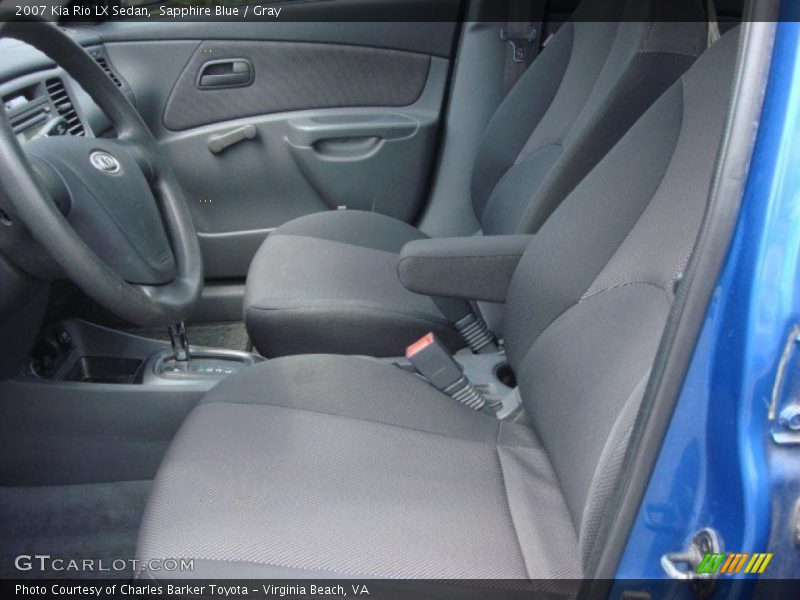 Sapphire Blue / Gray 2007 Kia Rio LX Sedan
