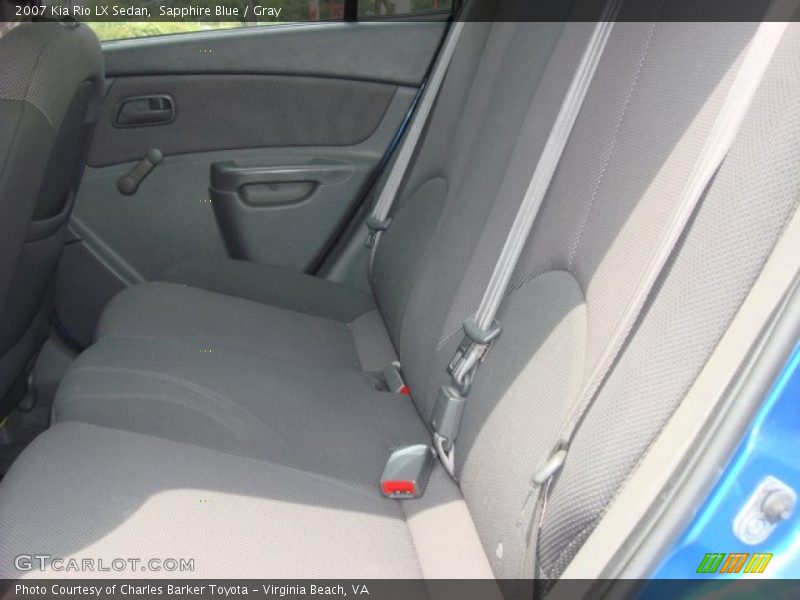 Sapphire Blue / Gray 2007 Kia Rio LX Sedan