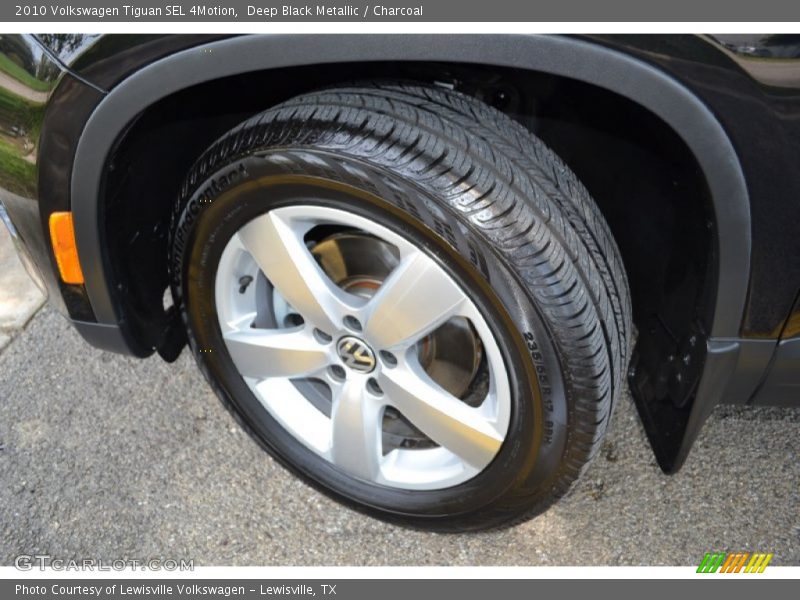 Deep Black Metallic / Charcoal 2010 Volkswagen Tiguan SEL 4Motion