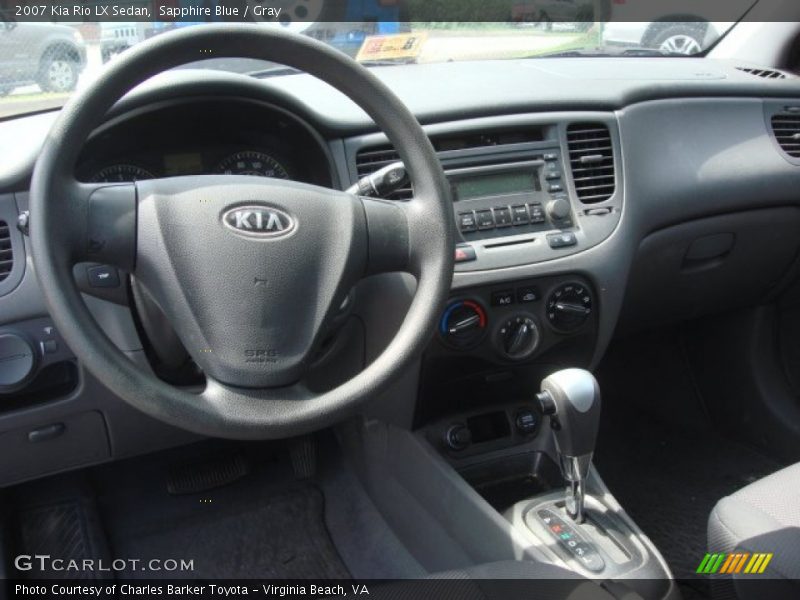 Sapphire Blue / Gray 2007 Kia Rio LX Sedan