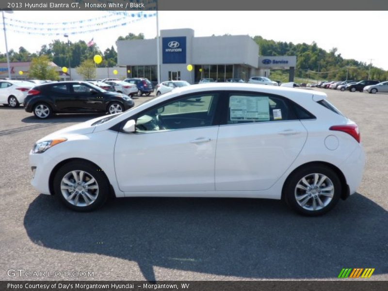 Monaco White / Black 2013 Hyundai Elantra GT