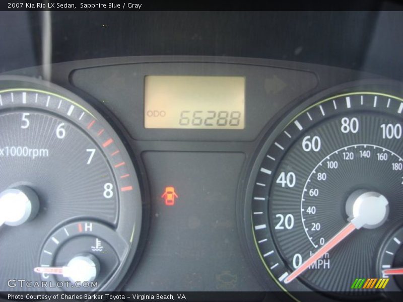 Sapphire Blue / Gray 2007 Kia Rio LX Sedan