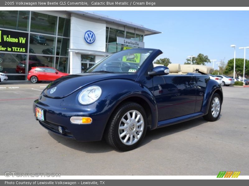 Galactic Blue Metallic / Cream Beige 2005 Volkswagen New Beetle GLS Convertible