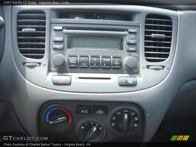 Sapphire Blue / Gray 2007 Kia Rio LX Sedan