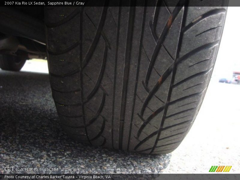 Sapphire Blue / Gray 2007 Kia Rio LX Sedan