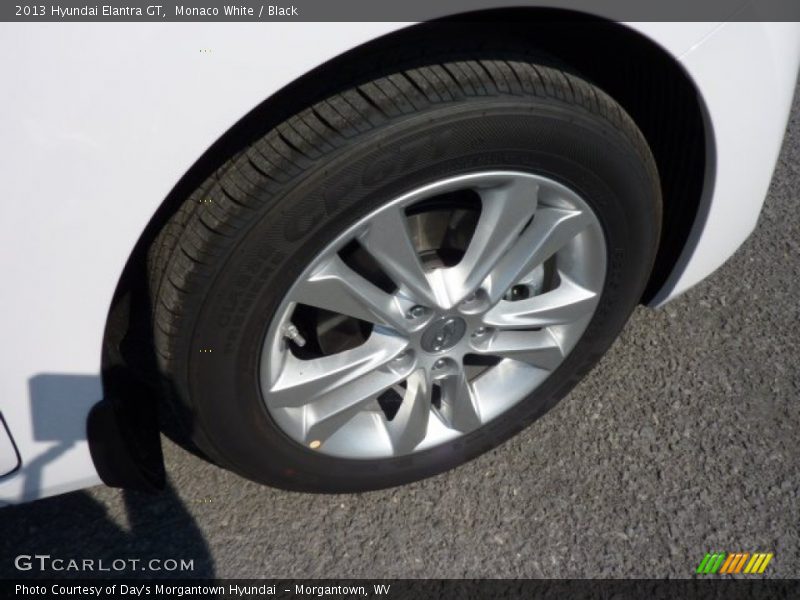 Monaco White / Black 2013 Hyundai Elantra GT