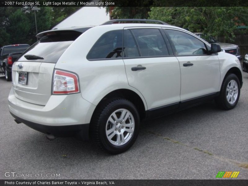Light Sage Metallic / Medium Light Stone 2007 Ford Edge SE