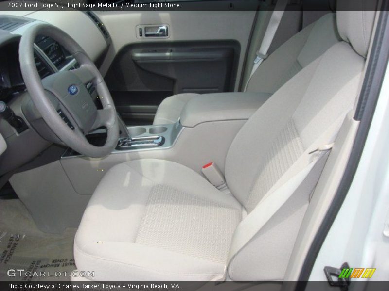 Light Sage Metallic / Medium Light Stone 2007 Ford Edge SE