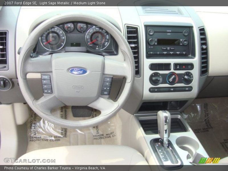 Light Sage Metallic / Medium Light Stone 2007 Ford Edge SE