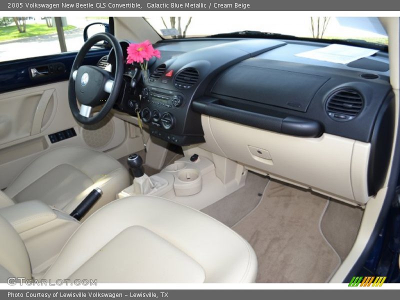 Galactic Blue Metallic / Cream Beige 2005 Volkswagen New Beetle GLS Convertible