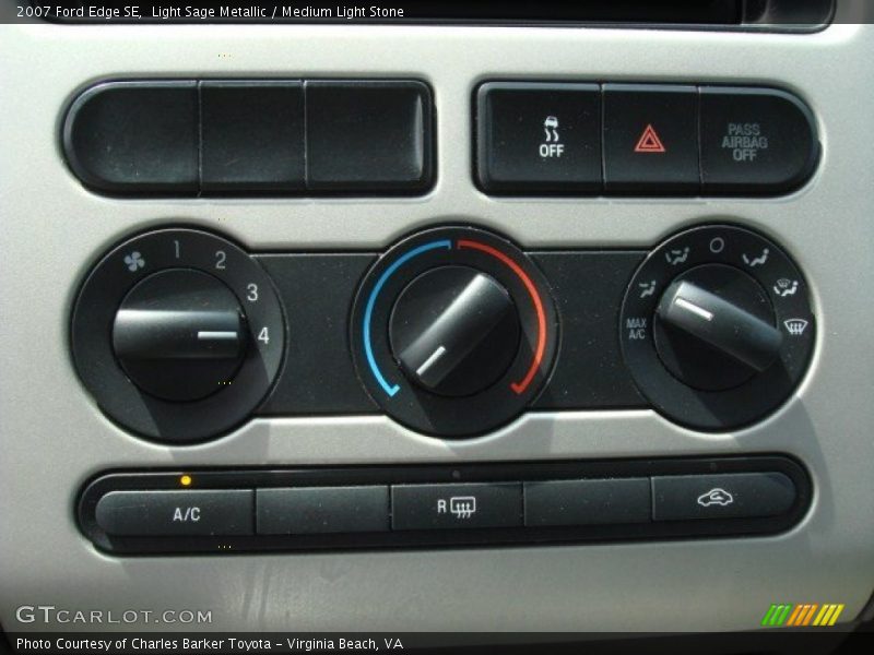 Light Sage Metallic / Medium Light Stone 2007 Ford Edge SE