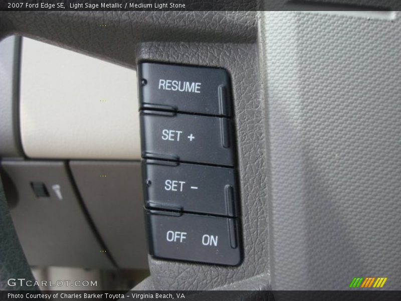 Light Sage Metallic / Medium Light Stone 2007 Ford Edge SE