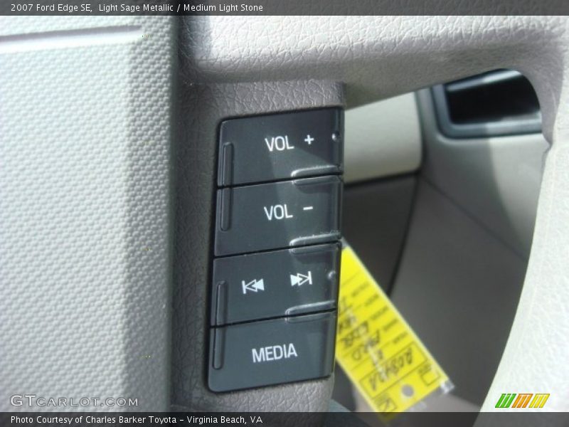 Light Sage Metallic / Medium Light Stone 2007 Ford Edge SE