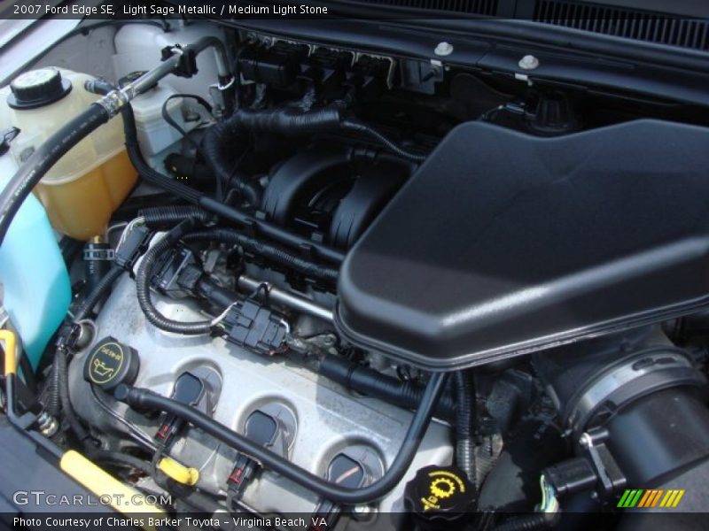 Light Sage Metallic / Medium Light Stone 2007 Ford Edge SE